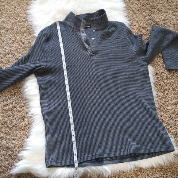 Michael Kors Women Men Grey Stripes Sweater XL - Picture 8 of 8